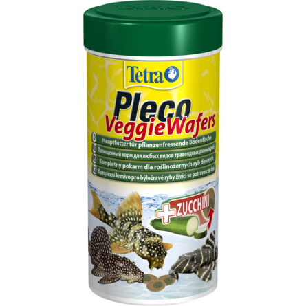 Tetra Pleco Veggie Wafers Растительный корм для донных рыб, чипсы – интернет-магазин Ле’Муррр